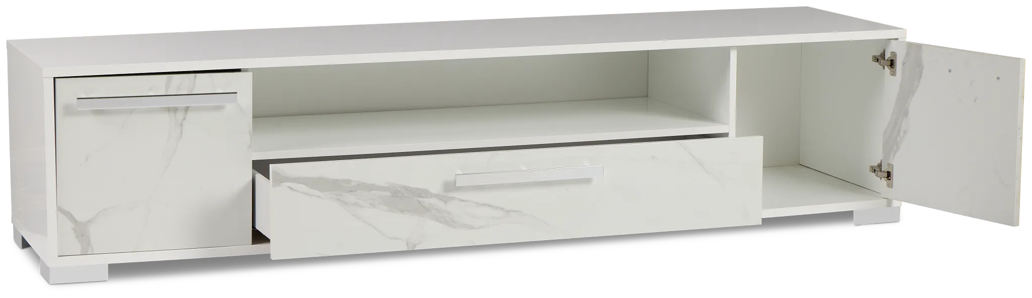 Modena White 86" Tv Stand