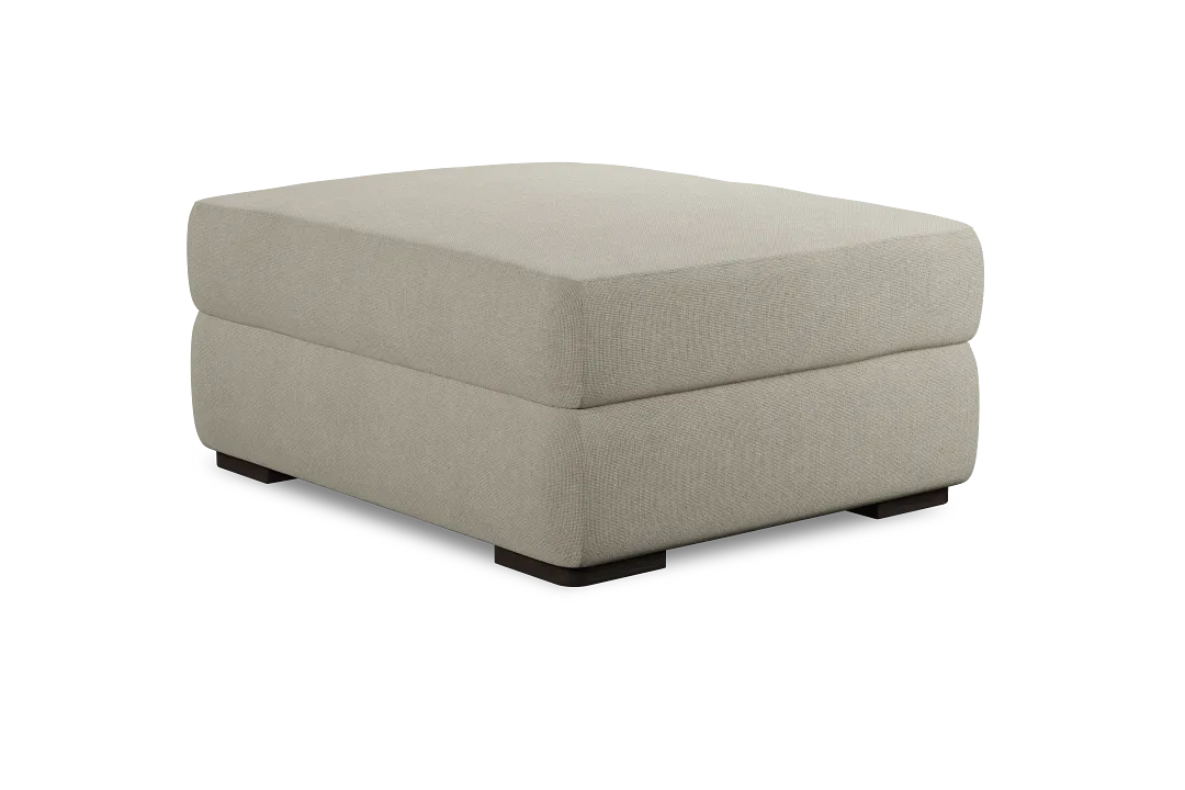 Edgewater Suave Beige Ottoman