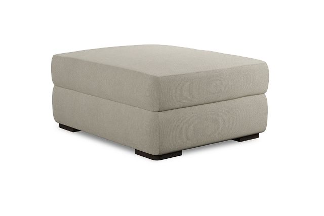 Edgewater Suave Beige Ottoman