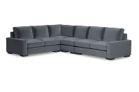 Edgewater Joya Gray Medium Two-arm Sectional