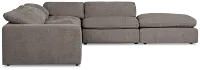 Drift Dark Gray Fabric Medium Dual Power Right Bumper Sectional