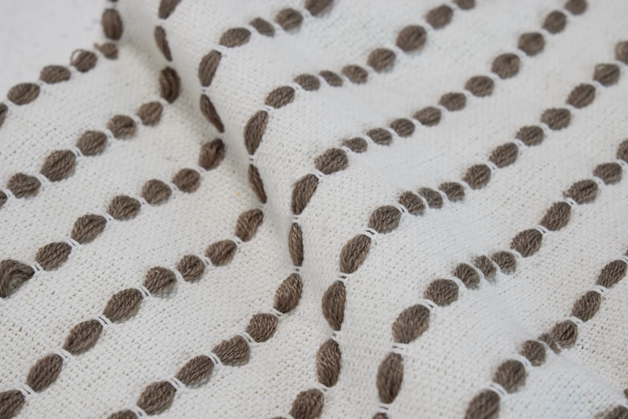 Addison Taupecotton 60" X 90" Throw