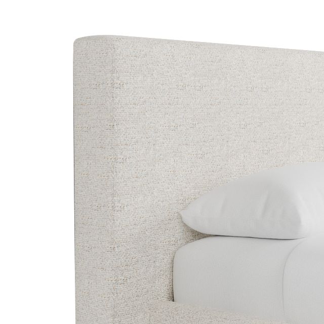Grayton Natural Beauty Beige 44" Upholstered Platform Bed