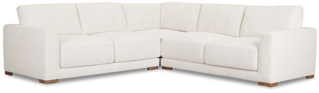 Maeve Light Beige Fabric Small Two-arm Sectional