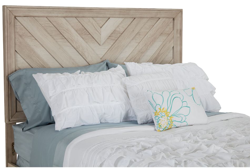 Casper Light Tone Panel Bed