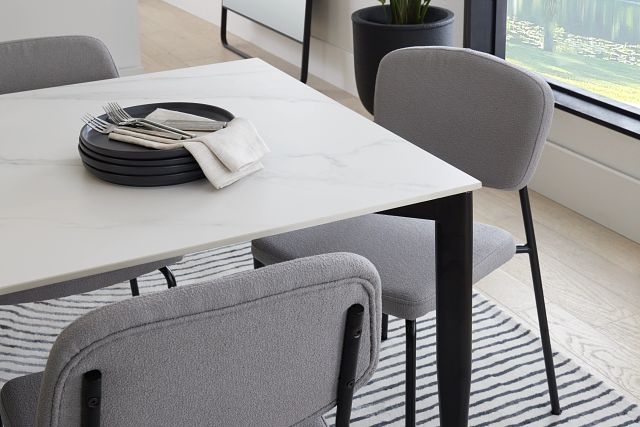 Andover White Rectangular Table