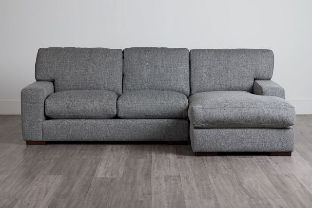Veronica Dark Gray Down Right Chaise Sectional (0)