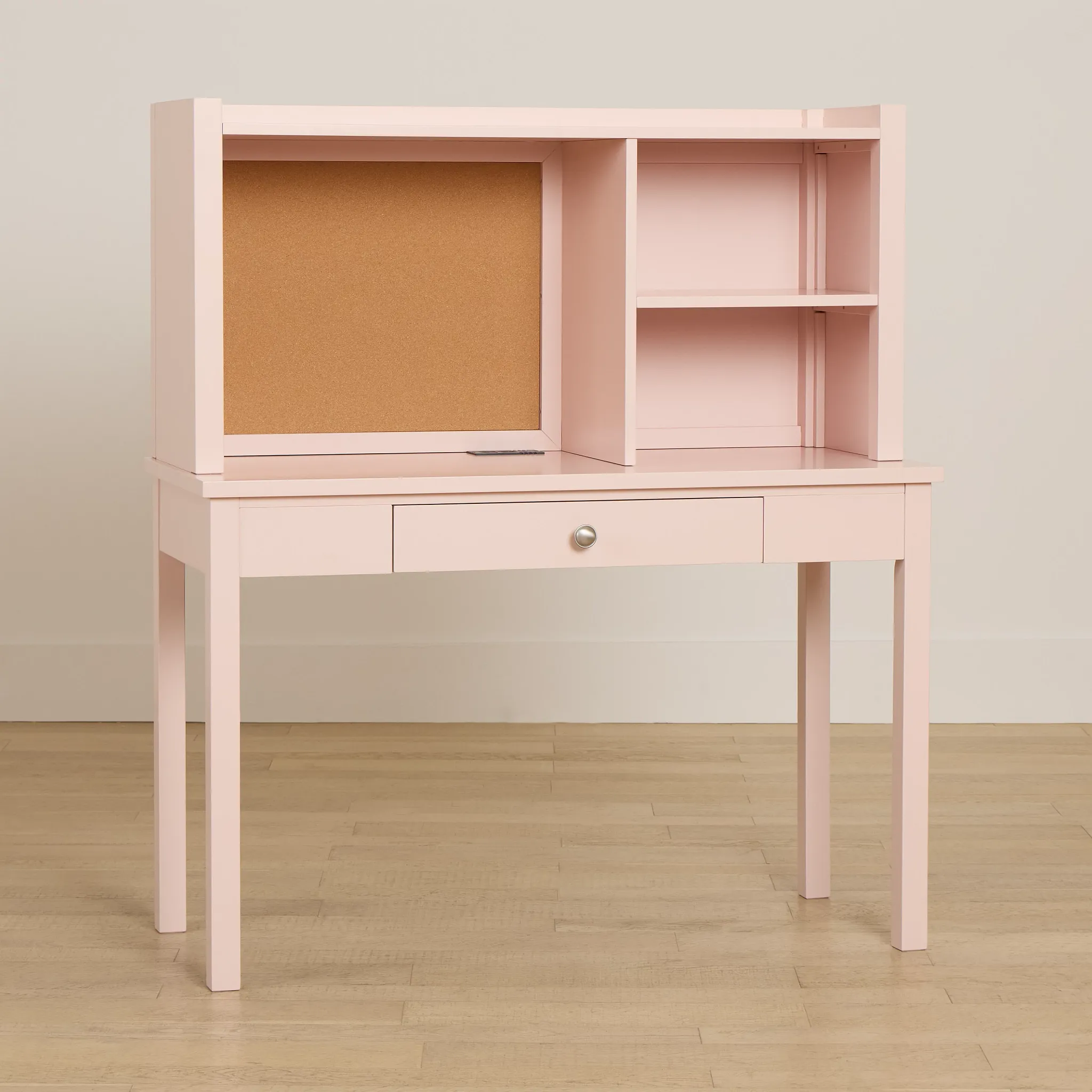 Charleston Pink 1-drawer Desk & Hutch
