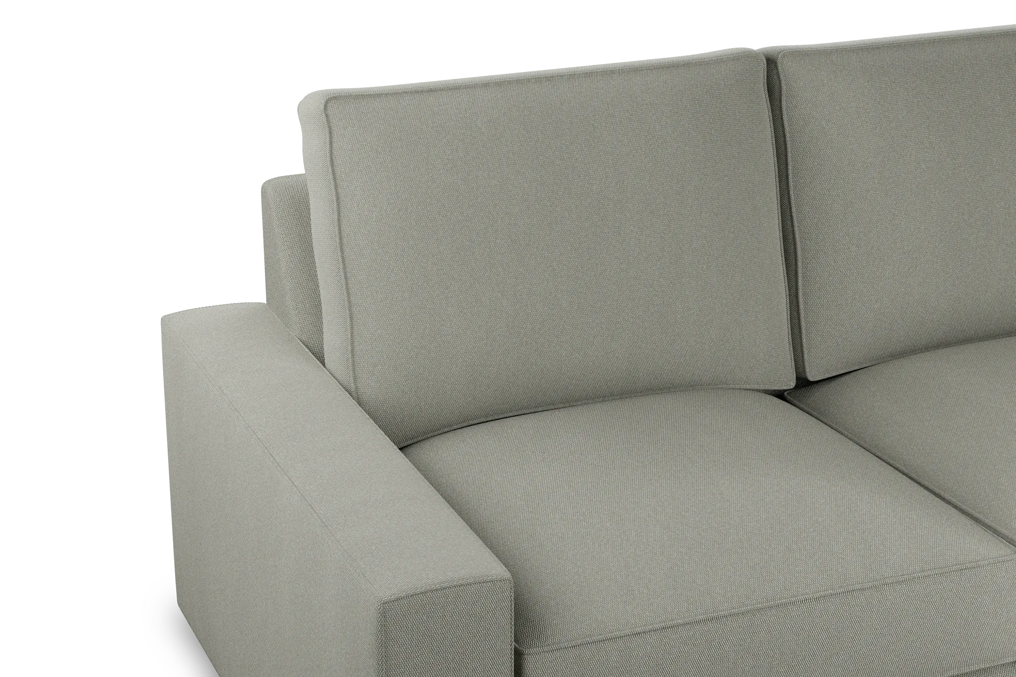 Edgewater Delray Pewter Large Two-arm Sectional