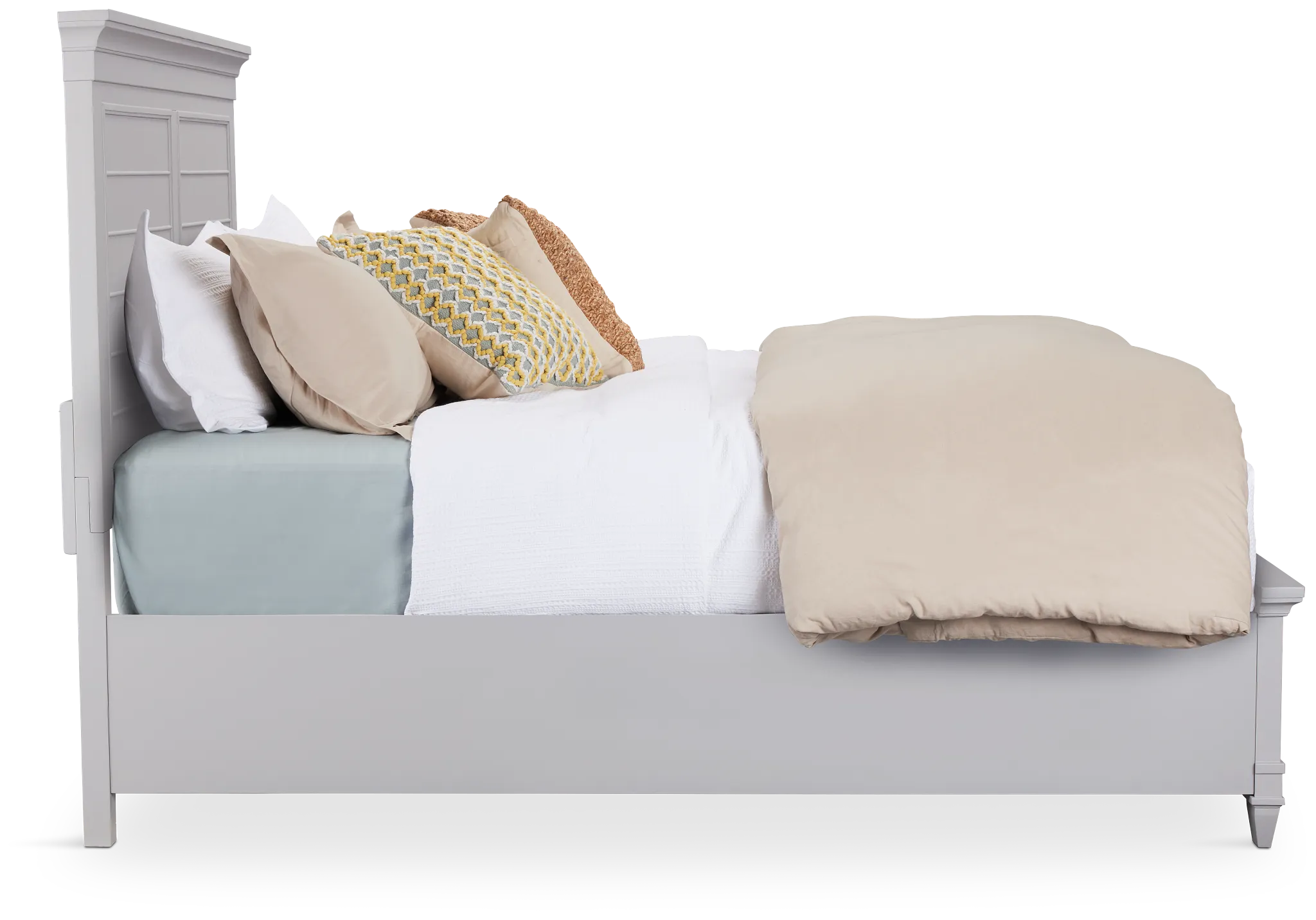 Cape Cod Gray Panel Bed