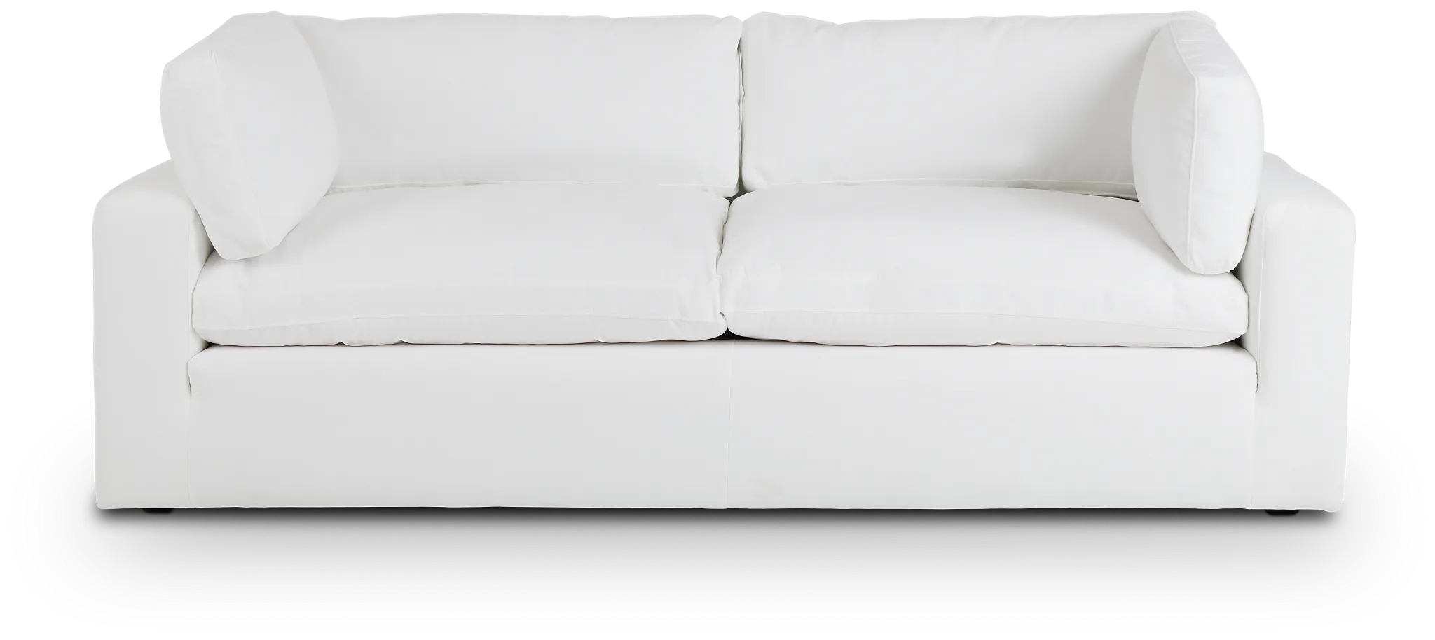 Grant White Fabric Sofa