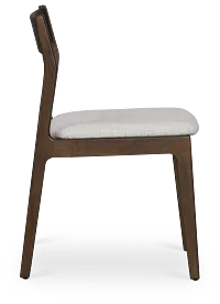 Santorini Dark Tone Upholstered Side Chair