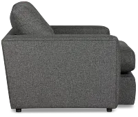 Brantley Dark Gray Fabric Oversized Chair