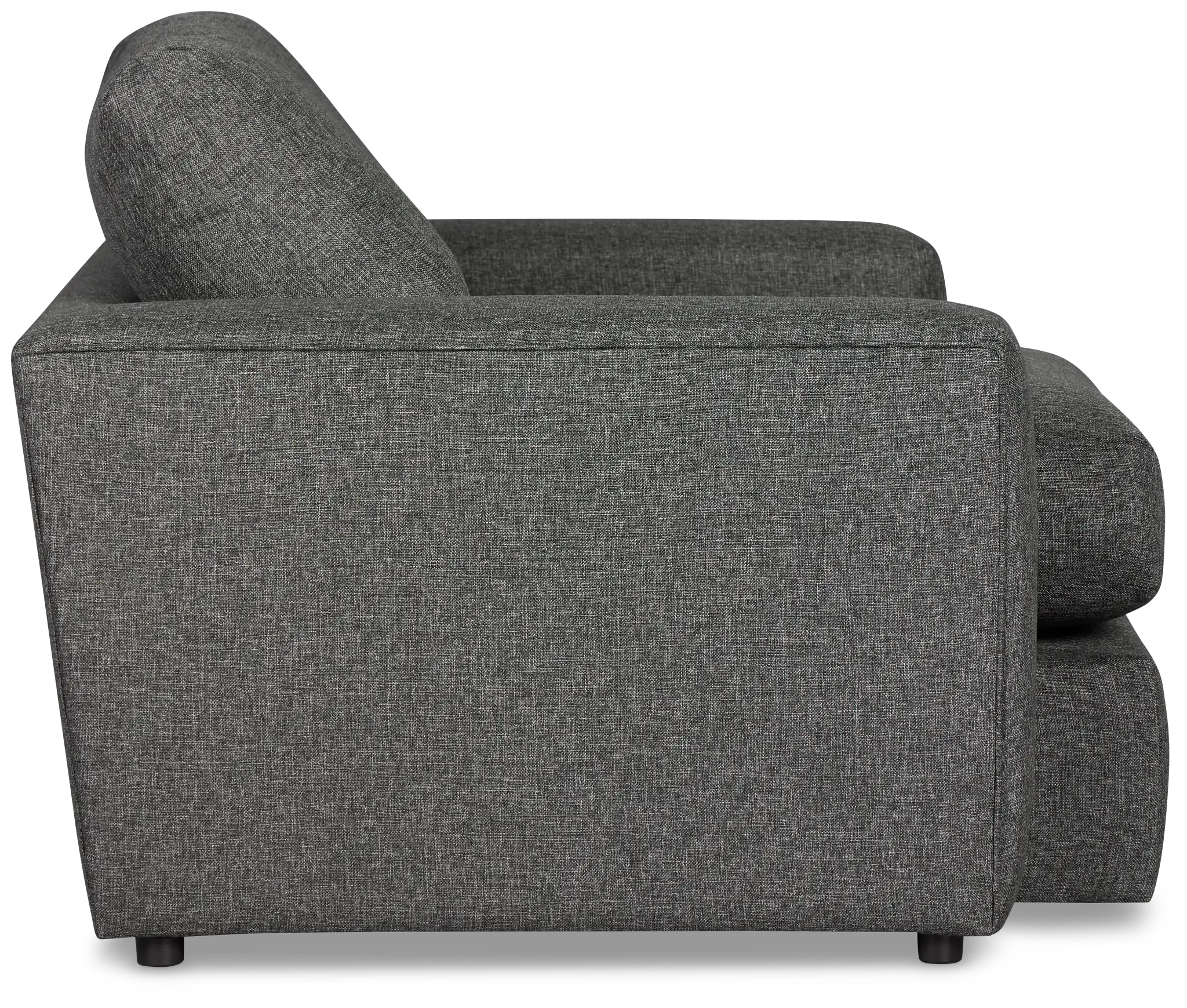 Brantley Dark Gray Fabric Oversized Chair Brantley Dark Gray Fabric Oversized Chair