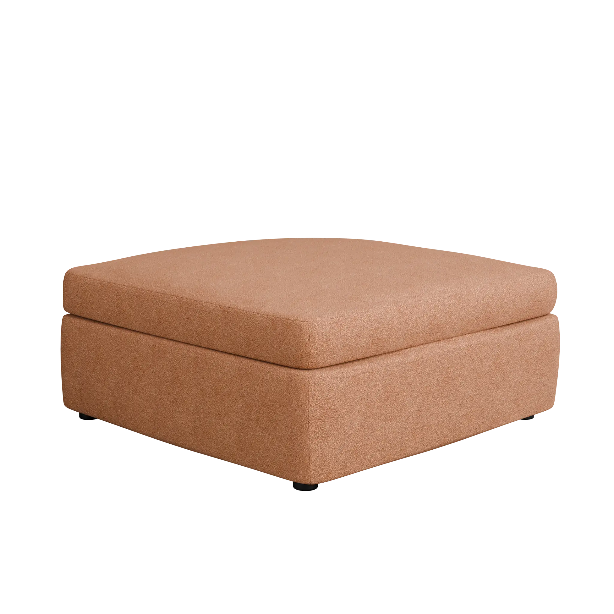 Destin Sutton Orange Fabric Cocktail Ottoman Destin Sutton Orange Fabric Cocktail Ottoman