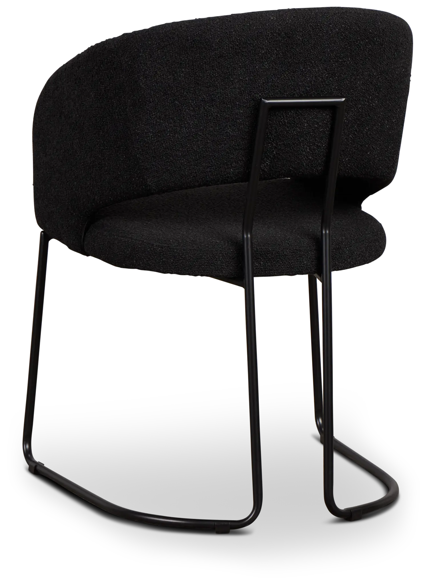 Merrick Black Round Upholstered Side Chair Merrick Black Round Upholstered Side Chair