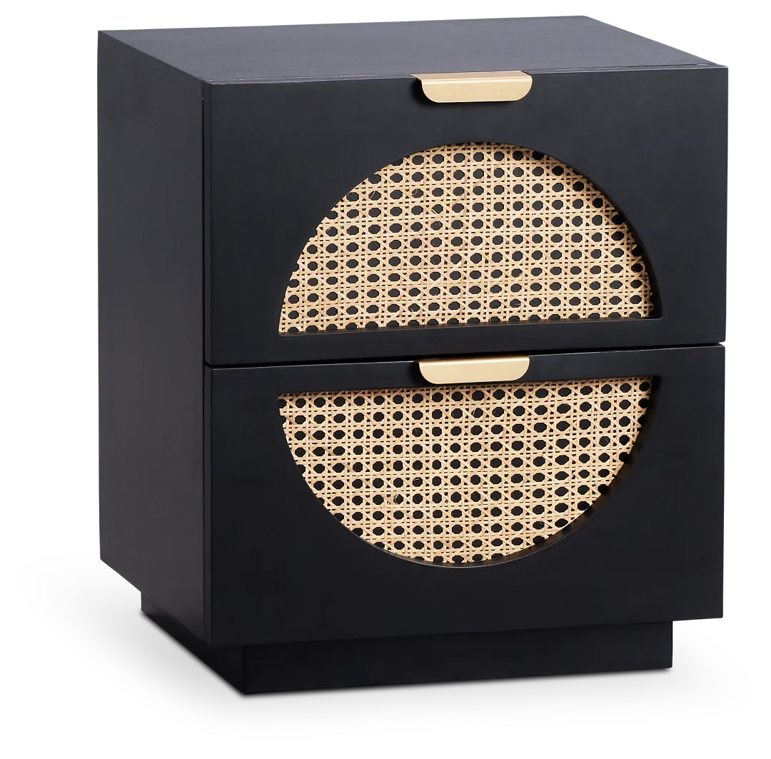 Sartan Black Accent Table