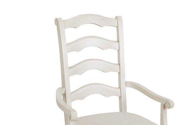 Savannah Ivory Wood Arm Chair