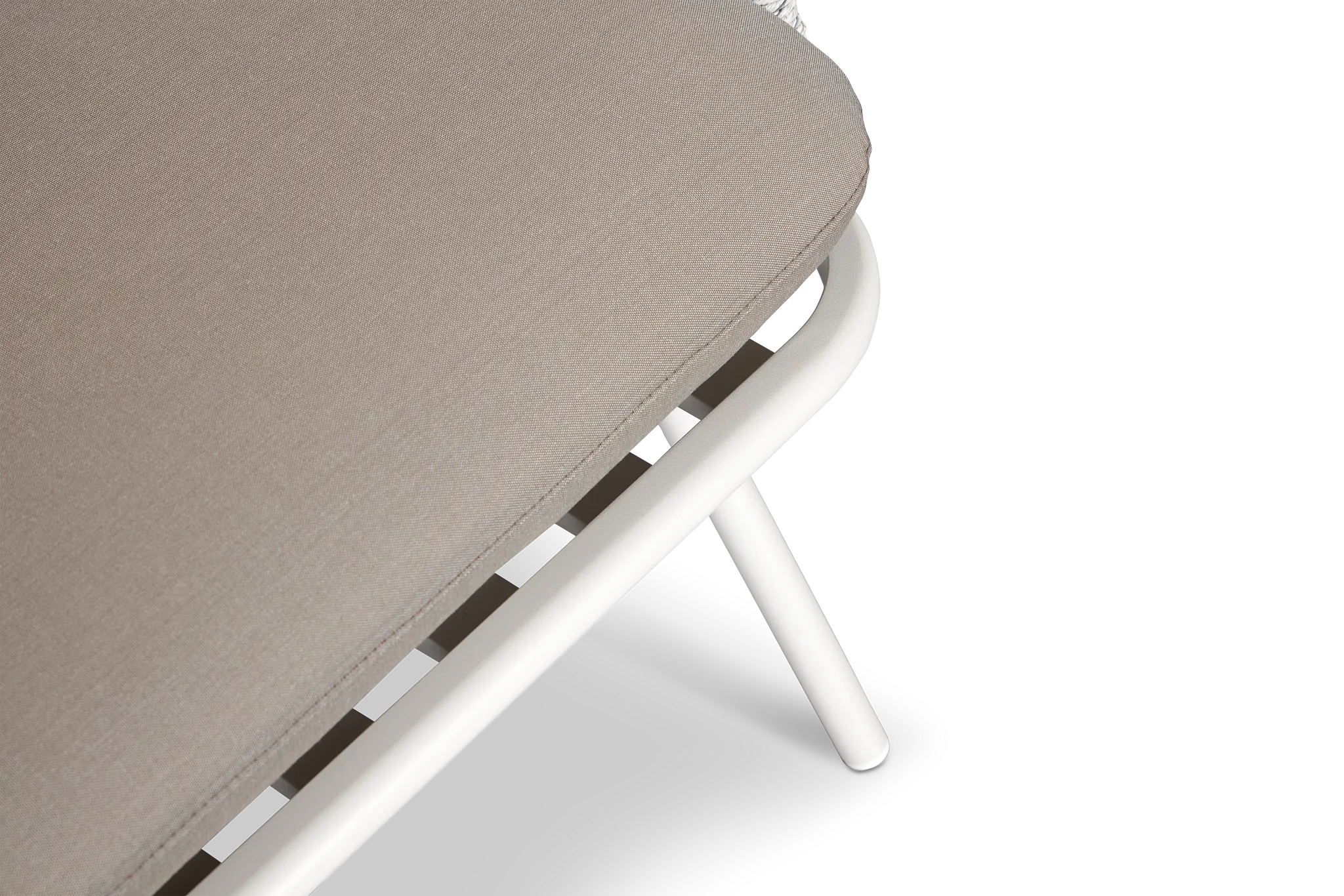 Malaga White Gray Arm Chair