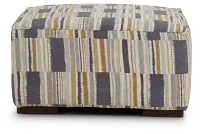Seydou Yellow Fabric Cocktail Ottoman