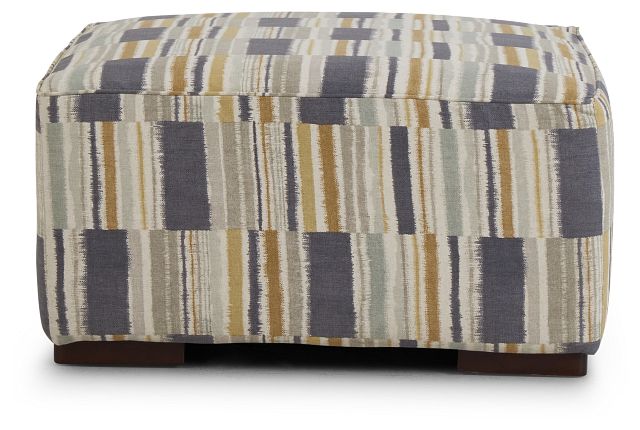 Seydou Yellow Fabric Cocktail Ottoman