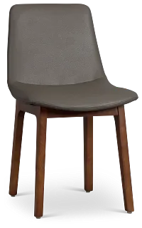 Hamilton Dark Gray Micro Upholstered Side Chair