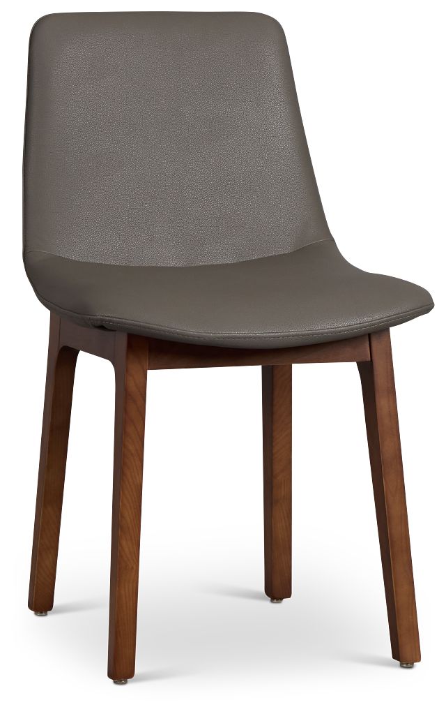 Hamilton Dark Gray Micro Upholstered Side Chair