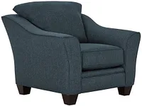 Avery Dark Blue Fabric Chair