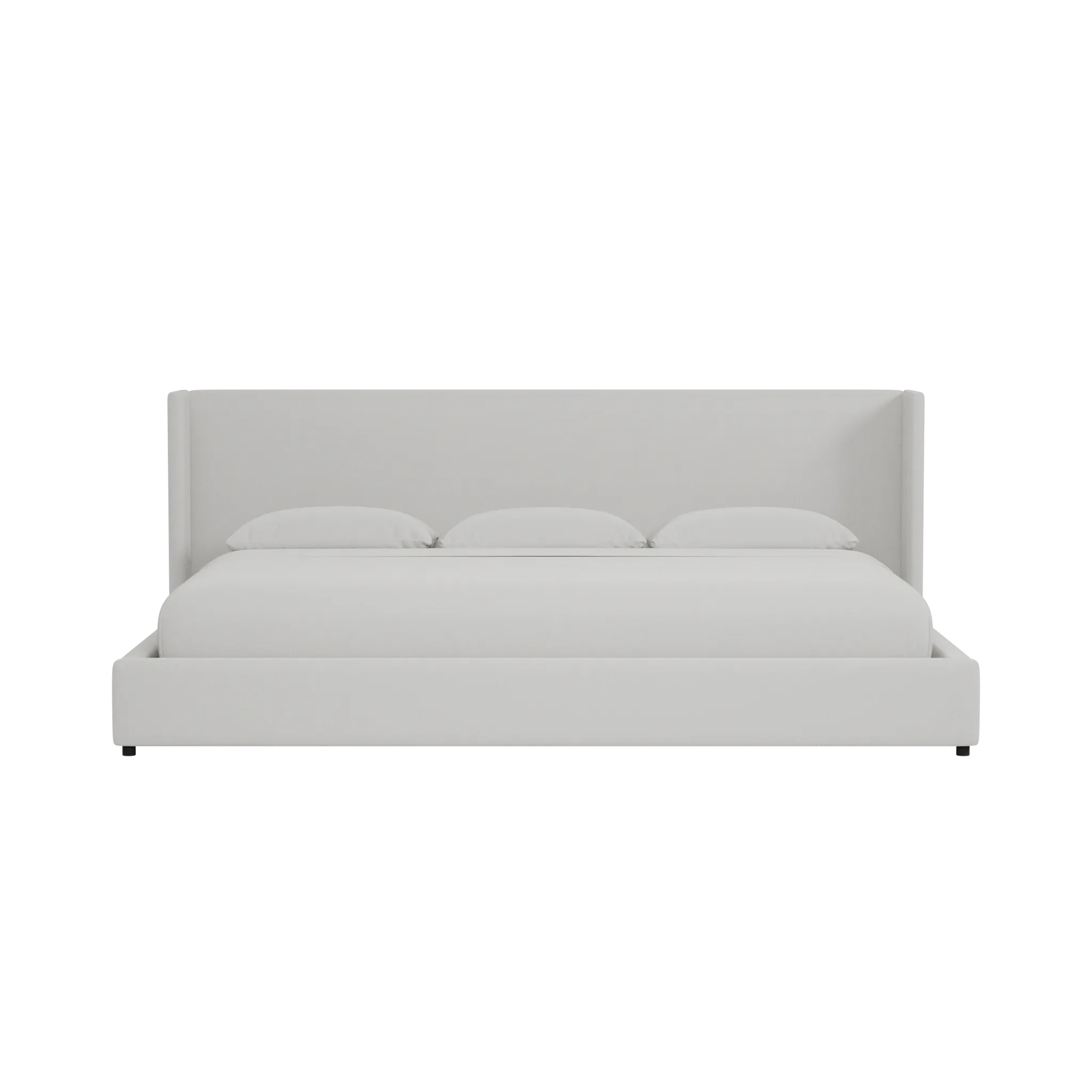 Captiva Delray Pewter 48" Upholstered Shelter Bed