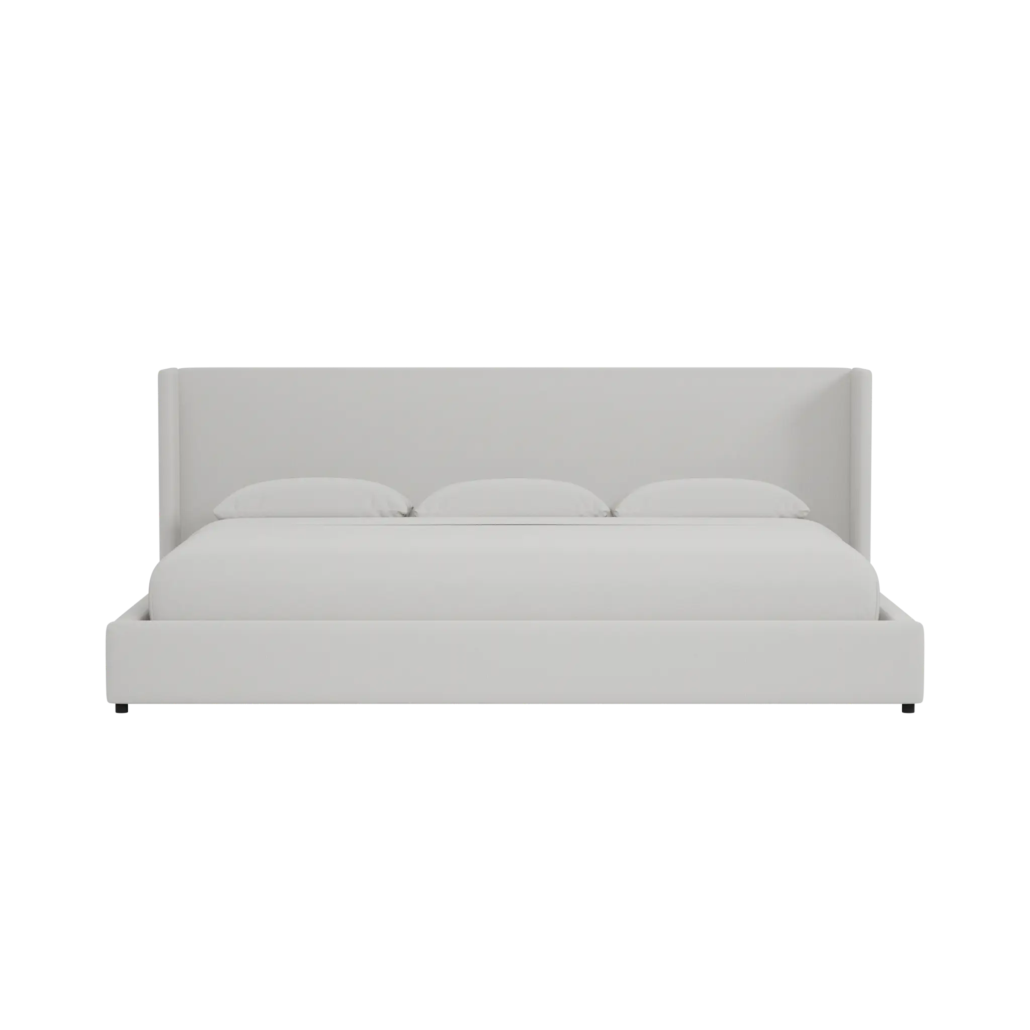 Captiva Delray Pewter 48" Upholstered Shelter Bed Captiva Delray Pewter 48" Upholstered Shelter Bed