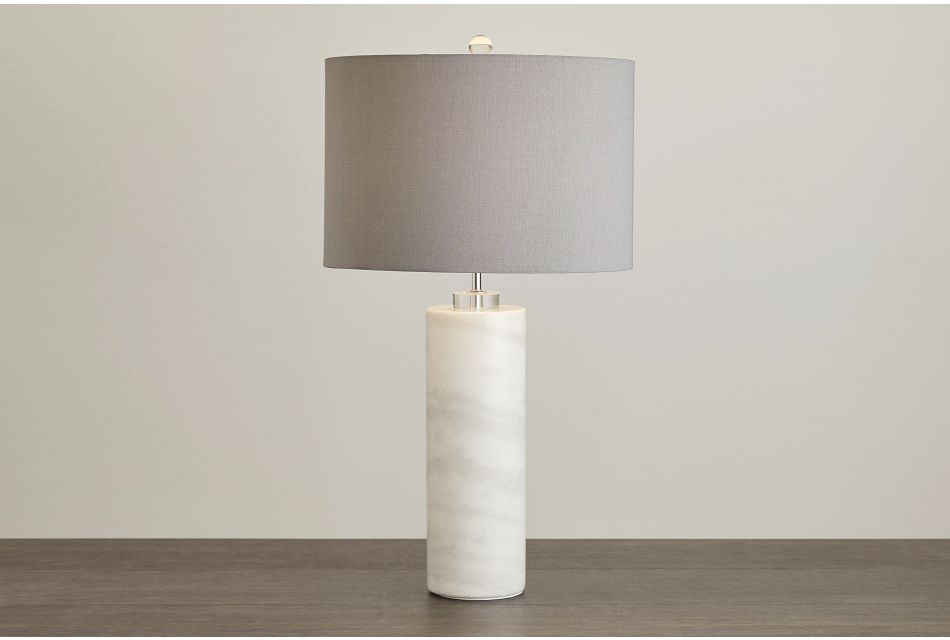 Pippi Gray Marble Table Lamp Home Accents Lighting City