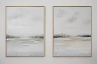 Daliah Light Gray Framed Wall Art