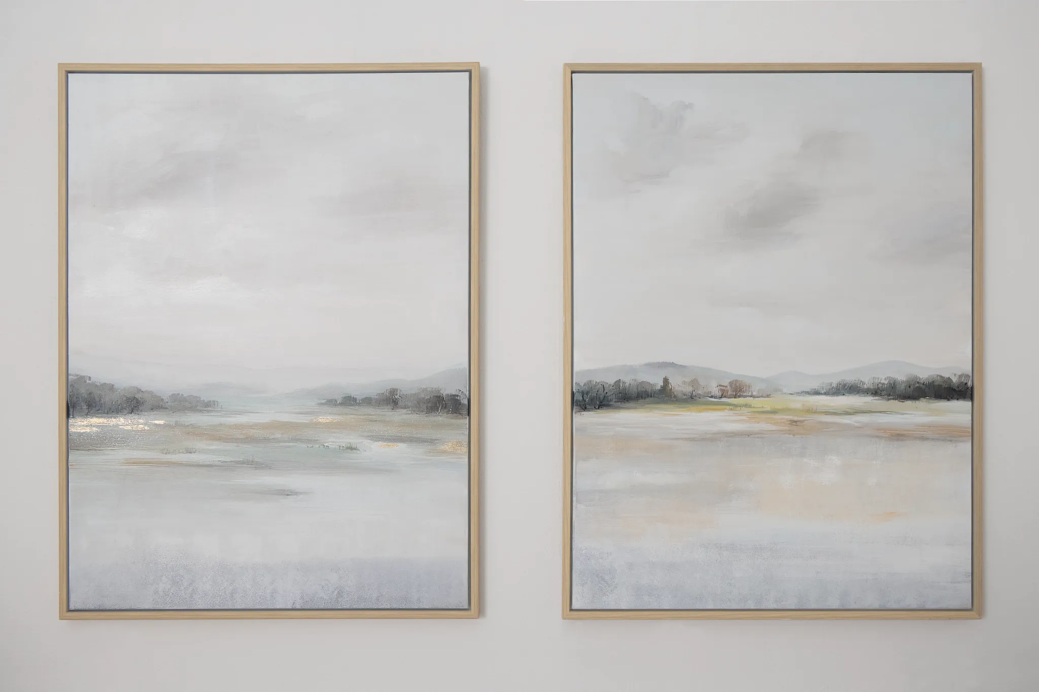 Daliah Light Gray Framed Wall Art