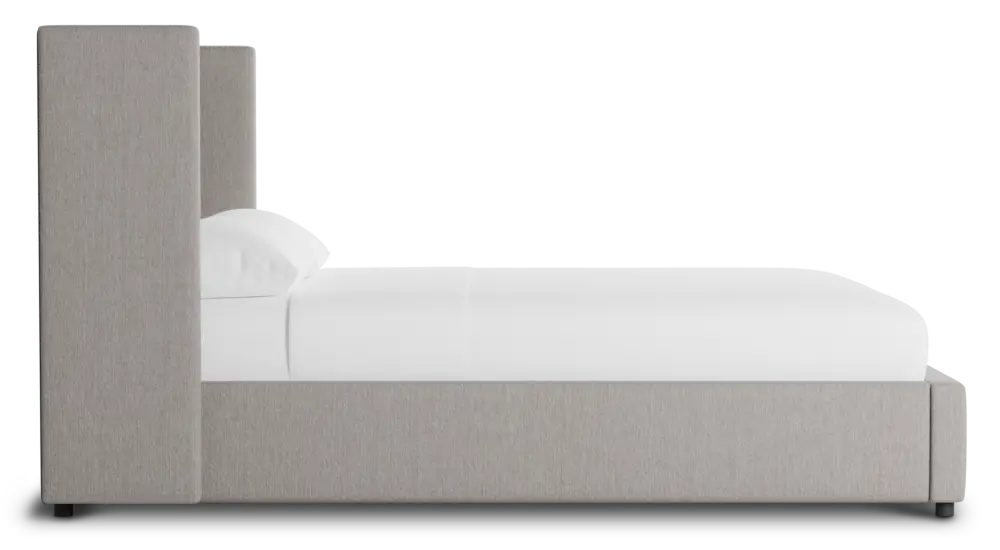 Captiva Peyton Gray 48" Upholstered Shelter Bed Captiva Peyton Gray 48" Upholstered Shelter Bed