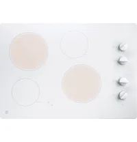 Ge 3030 Series White 30" Electric Cook Top