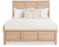 Layton Light Tone Panel Bed