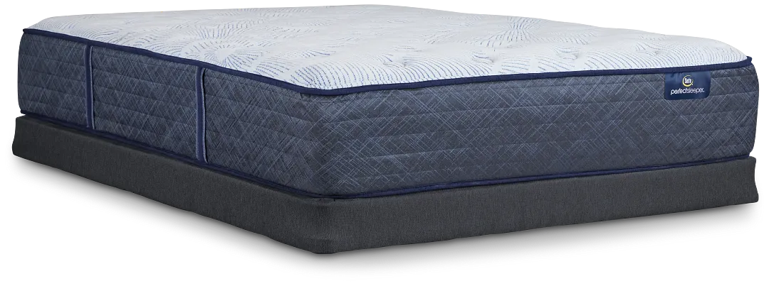 Serta Perfect Sleeper Blue Lagoon Nights Plush Low-profile Mattress Set