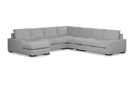 Edgewater Delray Light Gray Large Left Chaise Sectional