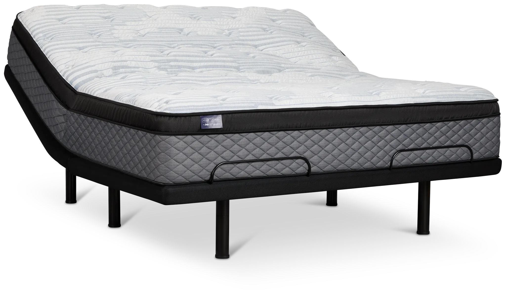 Kevin Charles By Sealy Signature Plush Deluxe Adjustable Mattress Set