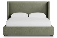 Captiva Sutton Green 48" Upholstered Shelter Bed