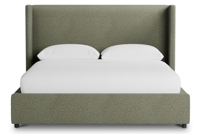 Captiva Sutton Green 48" Upholstered Shelter Bed