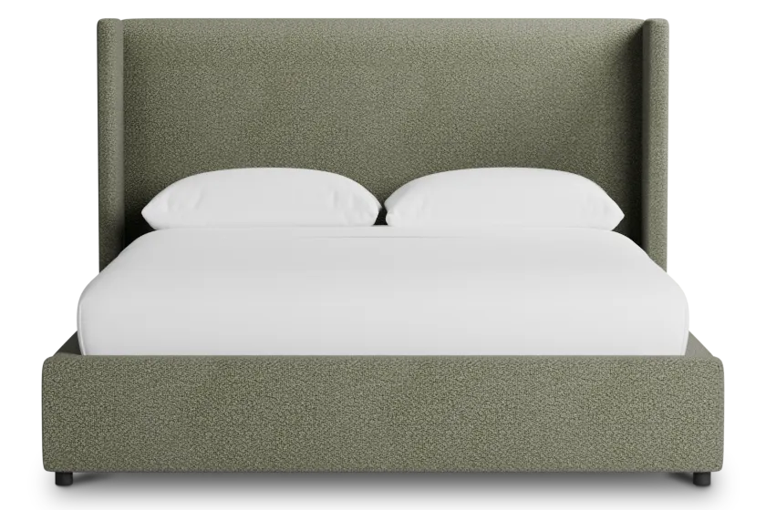 Captiva Sutton Green 48" Upholstered Shelter Bed