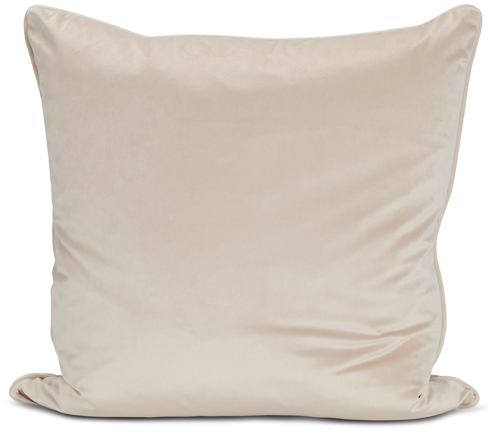 Lara Beige 22" Square Accent Pillow