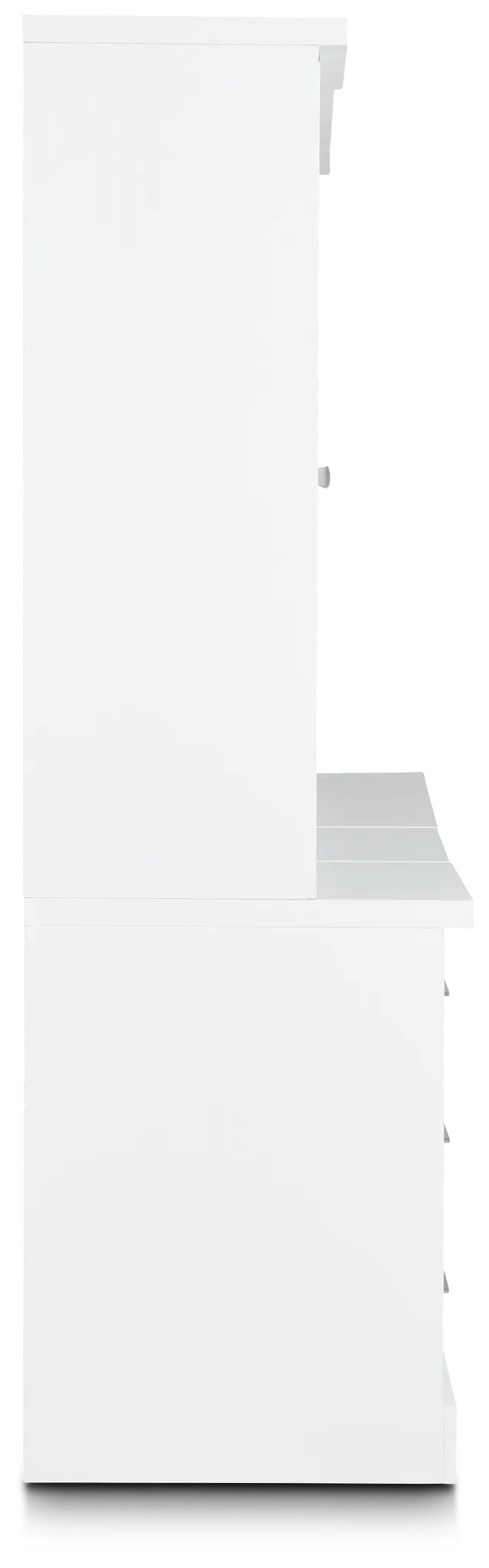 Newport White Drawer Bookcase Wall