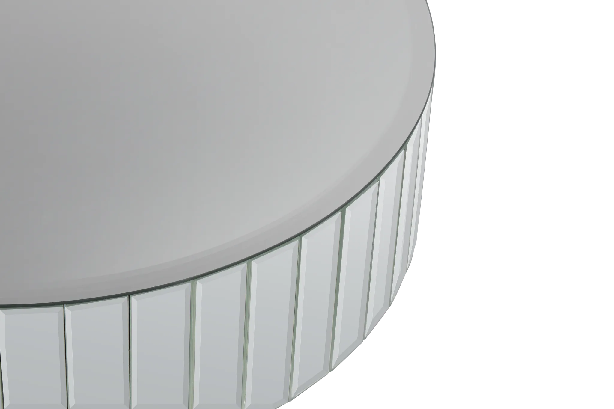 Katrin Glass Round End Table