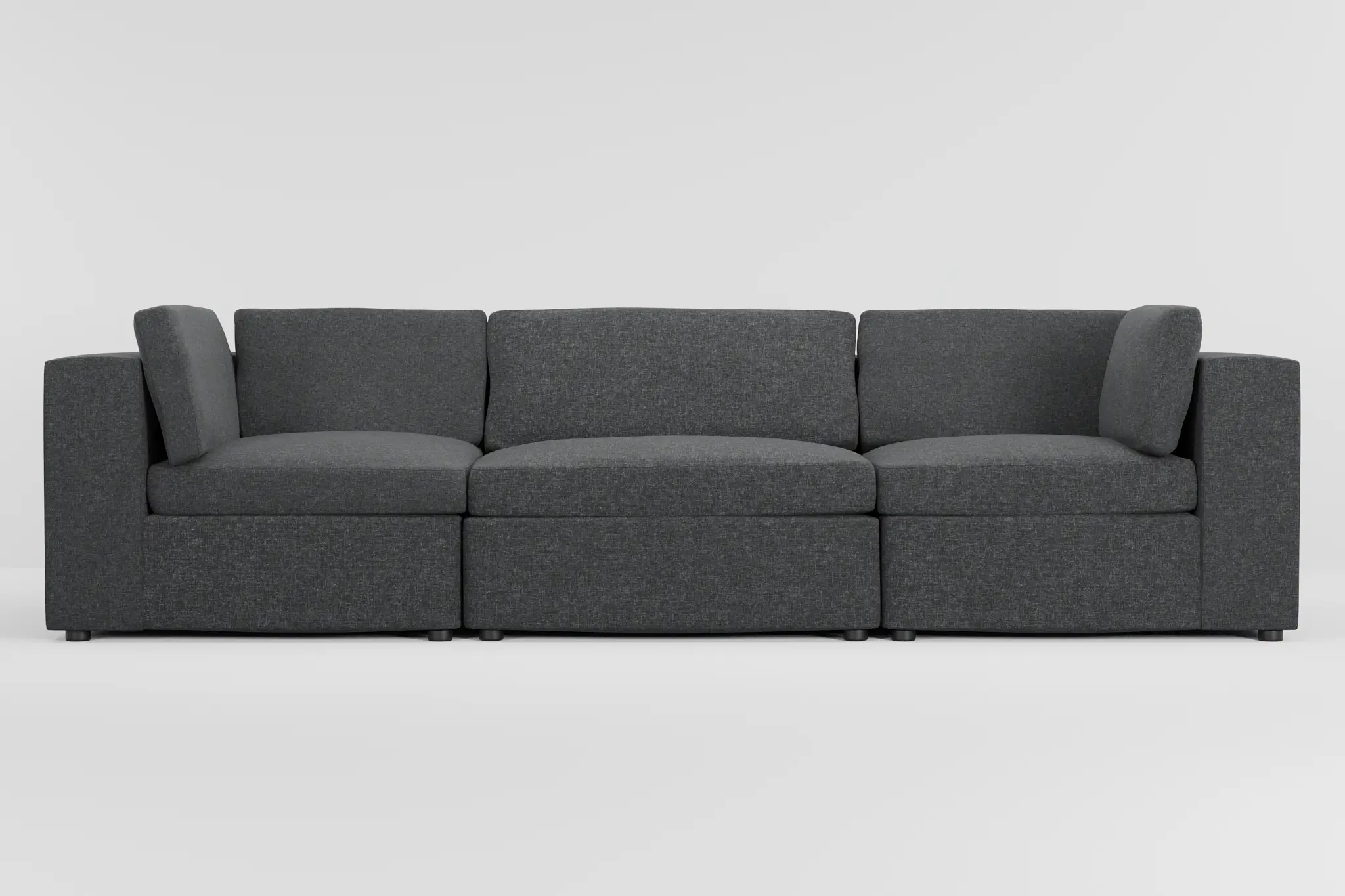Destin Delray Dark Gray Fabric 3-piece Modular Sofa Destin Delray Dark Gray Fabric 3-piece Modular Sofa