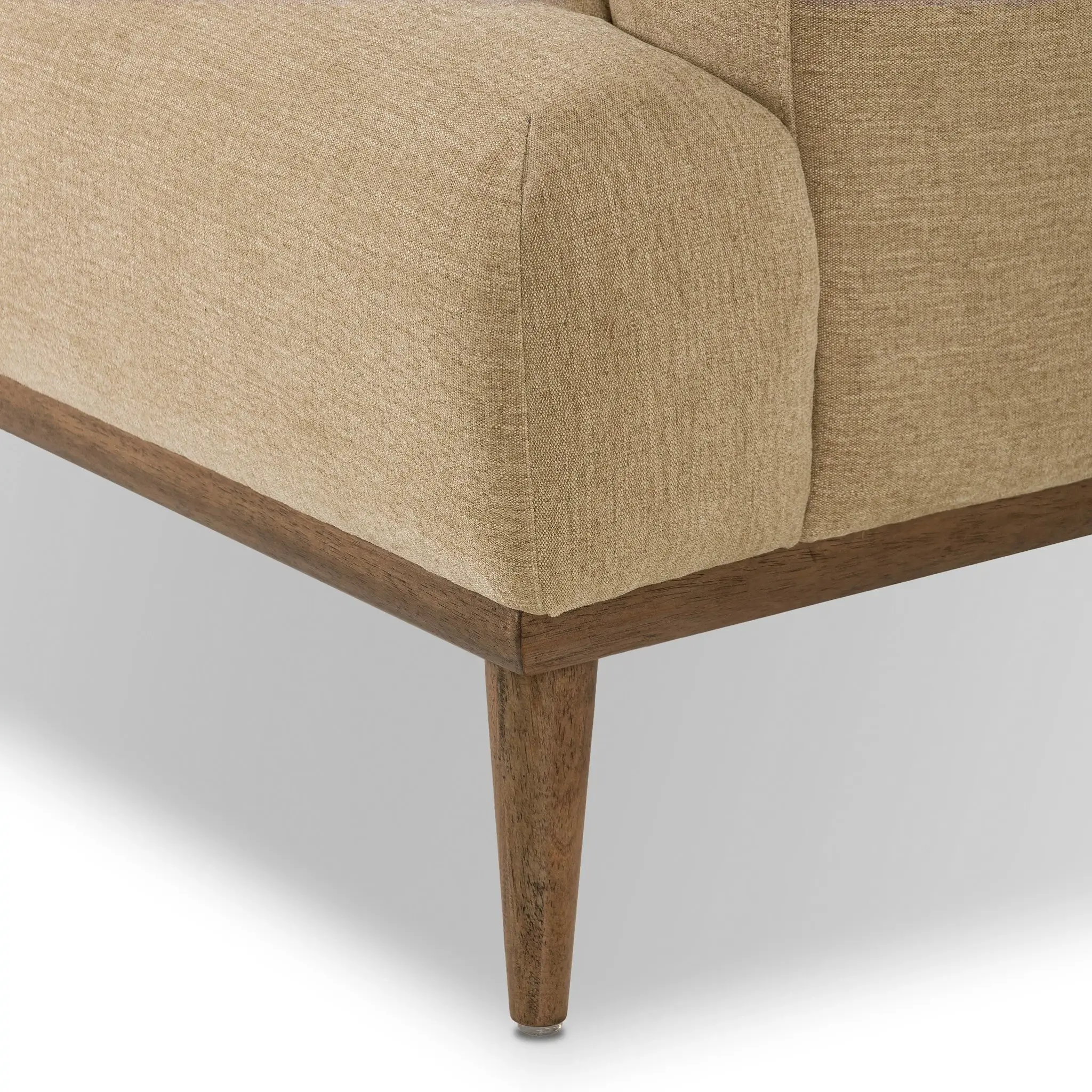 Four Hands Saro Beige Fabric Sofa Four Hands Saro Beige Fabric Sofa