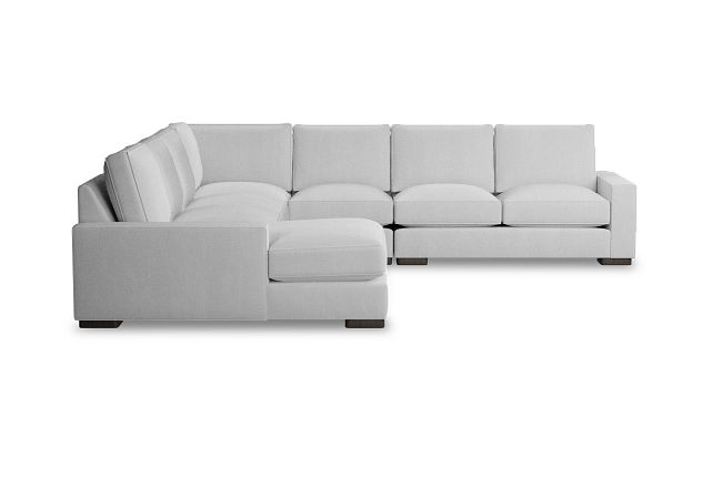 Edgewater Delray White Large Left Chaise Sectional