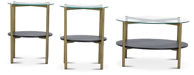 Dyson Dark Tone Glass 3 Pack Tables