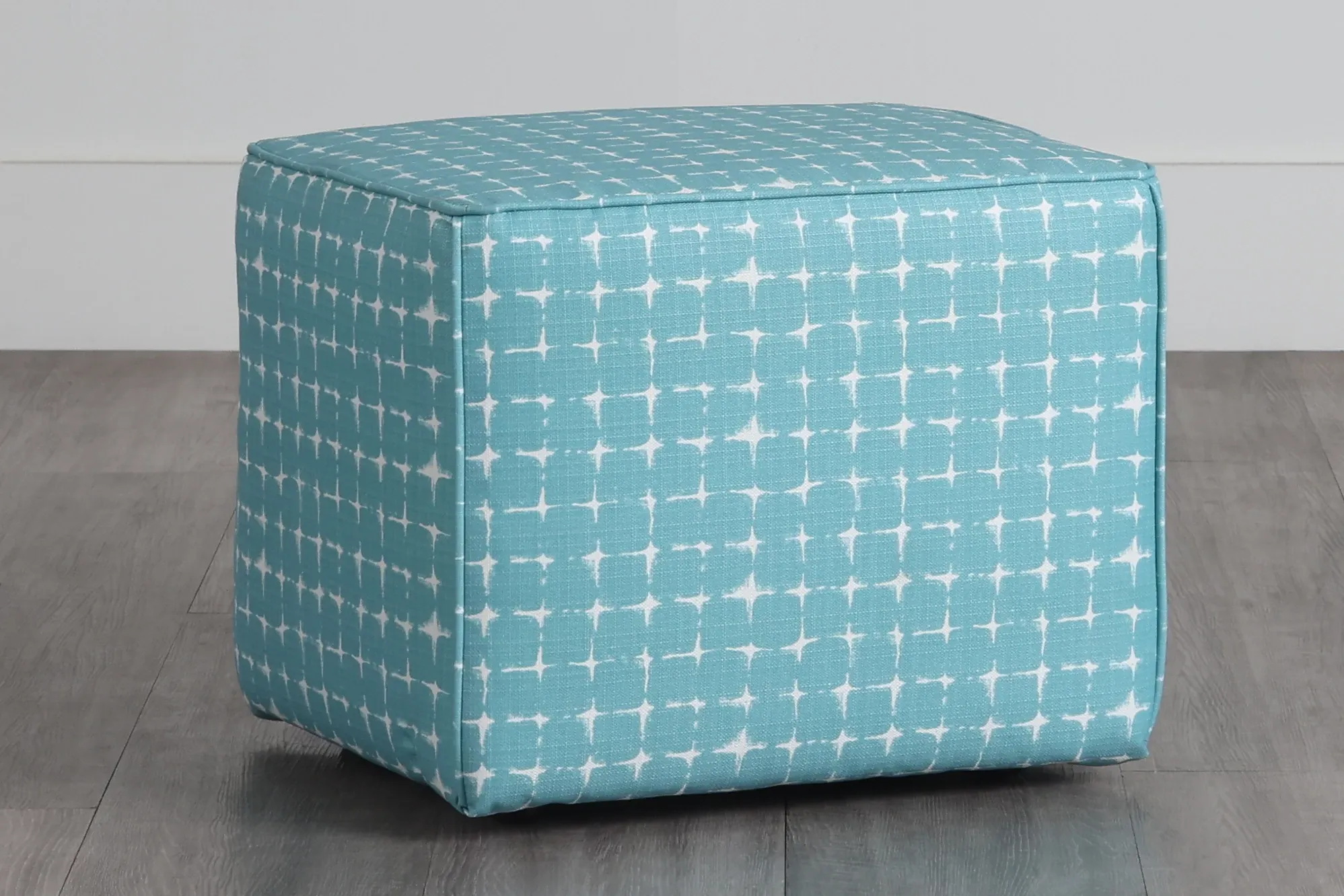 Neptune Teal Indoor/outdoor Accent Ottoman